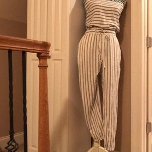 Forever 21 Life in Progress Strapless Jumpsuit